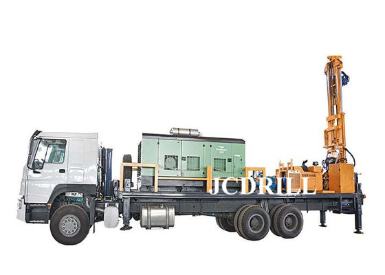 Perforación Rig Truck del agua del motor diesel de Yuchai del compresor de aire de Kaishan