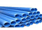 agua azul profunda del tubo el encajonar plástico de 50x6000m m que perfora bien las herramientas con las ranuras