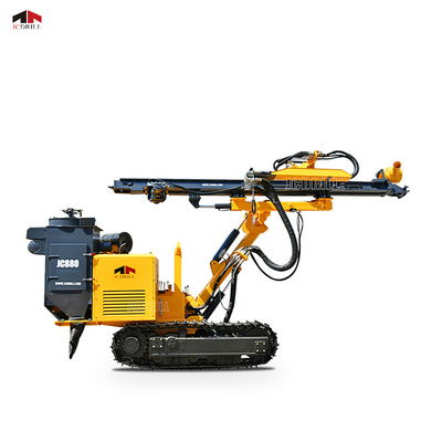 comprar Máquina perforadora de voladura de roca DTH montada sobre orugas con motor Yuchai de 70Kw fabricación en línea