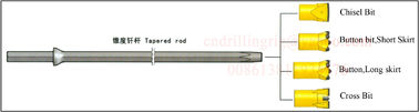 comprar Taladro de acero afilado Rod 7 de las herramientas de perforación de martillo 11 12 grados 600 - 8000m m fabricación en línea