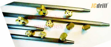 comprar El forjar afilado de Roces de taladro de roca del acero de carbono conectado con los pedazos de botón fabricación en línea