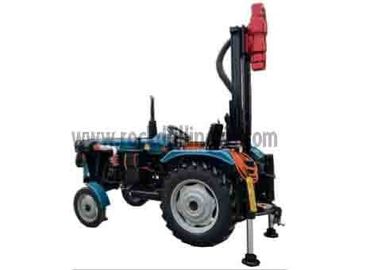 comprar Aparejo de taladro portátil montado tractor hidráulico de la rueda de la perforadora del pozo de agua fabricación en línea