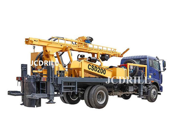 comprar Metros hidráulicos completos del ISO los 200 acarrean la perforación montada Rig Machine del agua fabricación en línea