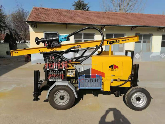 comprar Remolque DTH Rig Water Well Drilling de la rueda del TWD 150 del TALADRO de JC fabricación en línea