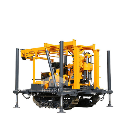 comprar La correa eslabonada montó el 130m Rig Diesel Borehole Small Air bien de perforación hidráulico fabricación en línea