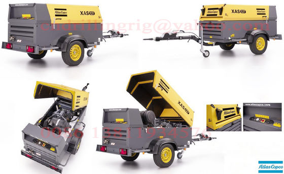 Compresor de aire lubricado del tornillo de Copco del atlas del estilo para la perforación del pozo de agua del agujero profundo