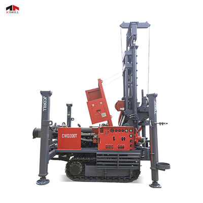CWD200T Perforadora de pozos de agua montada sobre orugas, 2000 m de profundidad, 5500 Nm de torque