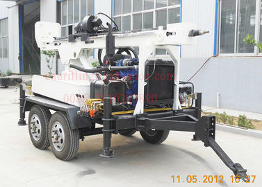 Un buen precio. el remolque de la perforación del fango del 150m Dth montó la plataforma de perforación con 45kw TWD150 diesel en línea
