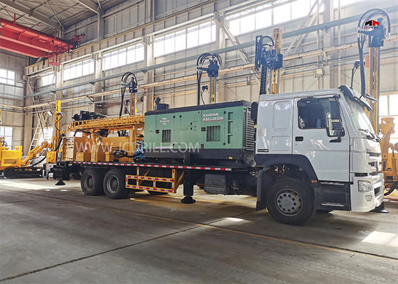 Un buen precio. plataforma de perforación montada camión multifuncional de la perforación de 6x4 300meters en línea