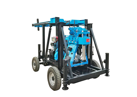 Un buen precio. 22hp perforación bien hidráulica Rig Blue Colour del motor diesel los 200m en línea