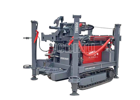 Taladro montado correa eslabonada de acero Rig Borehole Cwd 260t del motor de Yuchai